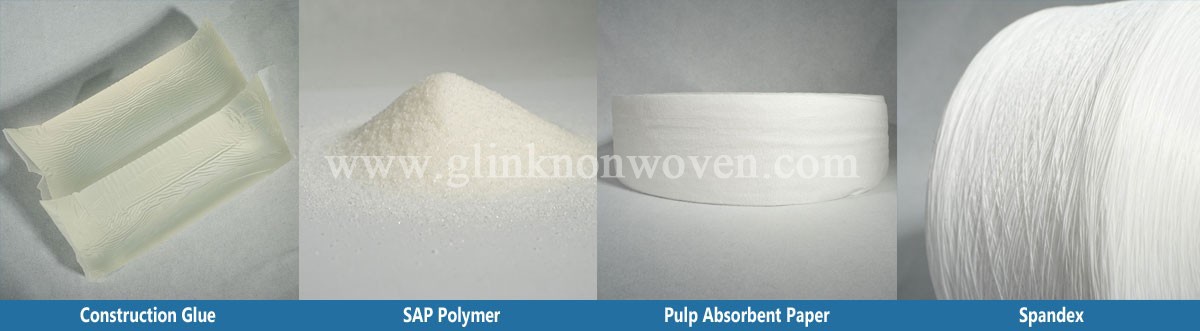 diaper making raw materials 