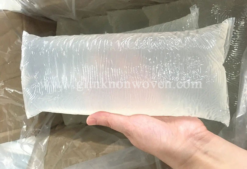 the application of hot melt adhesive